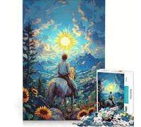 Puzzle da 1000 pezzi per adulti "Viaggio verso il Sole" gioco interattivo decorazione da parete adatto anche per la scrivania 38x52cm