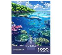 Puzzle Da 1000 Pezzi Per Adulti Vibrant Coral Reef Ecosystem Illustration Puzzle Giochi Rilassanti Taglio Di Precisione Regali Unici Per Compleanni E Occasioni Speciali 38x26cm/1000pcs
