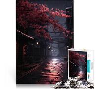 Puzzle da 1000 pezzi per adulti Vicolo del villaggio giapponese oscuro Antistress Sfida difficile Migliorare l'amore tra le coppie 38x26cm