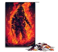 Puzzle da 1000 pezzi per adulti Vigile del fuoco_Fiamma Puzzle Gioco pratico 1000 pezzi