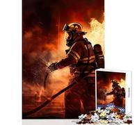 Puzzle da 1000 pezzi per adulti Vigile del fuoco Giocattoli antistress Idee regalo per gioco educativo Decompressione intellettuale Dimensioni 38x52cm