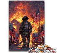 Puzzle da 1000 pezzi per adulti Vigili del fuoco, Elefante giocattolo Gioco intellettuale Regalo di compleanno, Regali, Arte murale per età 14+ 50X75CM