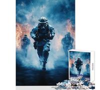 Puzzle da 1000 pezzi per adulti Vigili del fuoco in azione Giocattoli antistress Ottimi regali e giocattoli Gioco educativo Interessante riduzione dello stress Dimensioni 38x52cm