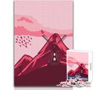 Puzzle da 1000 pezzi per adulti, villaggio da sogno, tranquillo e piacevole, tempo libero, giocattolo di precisione con fustella avanzata, dimensioni 38x52cm