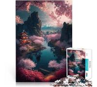 Puzzle da 1000 pezzi per adulti Villaggio dei Fiori Difficile da completare ma divertente e umoristico offerte come regali per tutta la famiglia 75x50cm