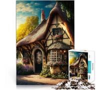 Puzzle da 1000 pezzi per adulti Villaggio Fantasy di Primavera Gioco di famiglia antistress sfida difficile Compleanno e regali unici 38x26cm