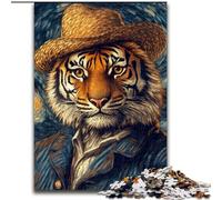 Puzzle da 1000 pezzi per adulti, Vincent Van Gogh, Tigre. Puzzle da 1000 pezzi per adulti, livello di abilità principiante, ideale come regalo di compleanno e per le feste (dimensioni 50x75cm).