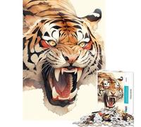 Puzzle da 1000 pezzi per adulti vintage con tigre giapponese Un gioco avvincente per coltivare la pazienza e stimolare la mente Un rompicapo per tutta la famiglia un regalo perfetto per uomini e donne
