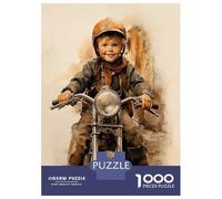 Puzzle Da 1000 Pezzi Per Adulti Vintage Little Boy And Mor Puzzle Per Adulti Gioco Rompicapo Difficile Compleanno E Natale 38x26cm/1000pcs