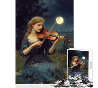 Puzzle da 1000 pezzi per adulti Violinista al chiaro di luna Giocattoli antistress Ottimi regali e giocattoli per giochi educativi Allena il tuo cervello e le tue mani Dimensioni 38x52cm