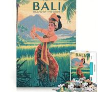 Puzzle da 1000 pezzi per adulti Visita Bali l'isola degli dei decorazione da parete difficile compleanno e Natale 50x75cm