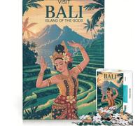 Puzzle da 1000 pezzi per adulti "Visita Bali l'isola degli dei" gioco educativo di analisi e logica regalo di compleanno regalo di viaggio 50x75cm