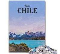Puzzle da 1000 pezzi per adulti "Visita il Cile", giocattolo educativo, divertenti giochi per famiglie, decorazione unica per la casa, 1000 pezzi (50x75cm)