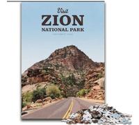 Puzzle da 1000 pezzi per adulti Visita il Parco Nazionale di Zion Giochi educativi Decorazione per la casa Collezione di artisti, Belle arti (50x75cm) 1000 pezzi