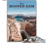 Puzzle da 1000 pezzi per adulti "Visita la diga di Hoover", educativo e didattico, ideale come regalo per tutta la famiglia, 75x100cm