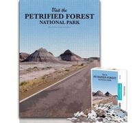 Puzzle da 1000 pezzi per adulti Visita la foresta pietrificata, gioco stimolante e gioco educativo per famiglie per compleanni e Natale (38x26cm)