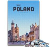 Puzzle da 1000 pezzi per adulti Visita la Polonia Aiuta il cervello ad allenare Giocattoli avvincenti per coltivare la pazienza Collezione di artisti, Belle arti (dimensioni 38x52cm)