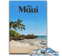 Puzzle da 1000 pezzi per adulti Visita Maui Aiuta il cervello ad allenare Giocattoli avvincenti per coltivare la pazienza Collezione di artisti, Belle arti (dimensioni 50x75cm)
