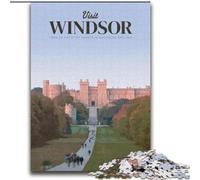 Puzzle da 1000 pezzi per adulti Visita Windsor, apprendimento educativo per è ideale come regalo per tutta la famiglia 75x100cm