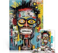 Puzzle da 1000 pezzi per adulti Viso colorato astratto per il giocattolo di sfida del gioco educativo Regalo di compleanno, regali, arte murale 38x26cm