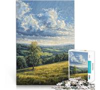 Puzzle da 1000 pezzi per adulti Vista collina Fatto di legno da 14 anni in su Giocattoli per la decorazione della casa Regalo divertente misurare：50x75cm