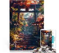 Puzzle da 1000 pezzi per adulti Vista del monte Fuji anime Allena il tuo cervello e le tue mani perché è ideale come regalo per tutta la famiglia 75x50cm