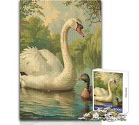 Puzzle da 1000 pezzi per adulti, vita sul lago, calma e piacevole, tempo libero, giocattolo di precisione con fustella avanzata, dimensioni 50x75cm