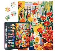 Puzzle da 1000 pezzi, per adulti, vivace giardino fiorito con lussureggiante botanica, puzzle di alta qualità, motivo fiori da giardino (70 x 50 cm)