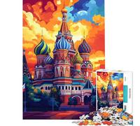 Puzzle da 1000 pezzi per adulti vivido puzzle di San Basilio gioco pratico gara di velocità manuale ideale come regalo per tutta la famiglia (dimensioni 38x52cm)