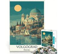 Puzzle da 1000 pezzi per adulti Volgograd, Russia | Sfida difficile: giocattoli decorativi per la casa regali unici per compleanni e Natale. 75x50cm