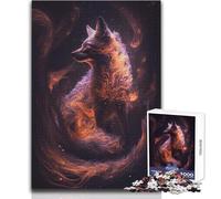 Puzzle da 1000 pezzi per adulti Volpe a nove code nello spazio Giocattoli Giochi educativi Decorazione per la casa Regalo per compleanni Dimensioni 50x75cm