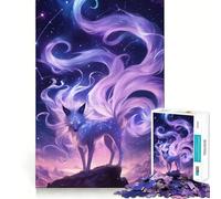 Puzzle da 1000 pezzi per adulti,Volpe Celeste,gioco di precisione e divertente per sviluppare le capacità mentali,ideale per momenti di relax e come regalo di Natale (50x75cm)