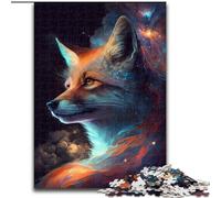 Puzzle da 1000 pezzi per adulti, volpe colorata in legno, regalo perfetto per genitori, amanti e amici - età 14+, 50x75cm, ideale per compleanni, vacanze, Natale e Halloween