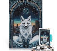 Puzzle da 1000 pezzi per adulti “Volpe della Fantasia” Fatto di carta,per età 14+ Gara di velocità a mano Regalo divertente per la famiglia。misurare:26x38cm/10.24 x 14.96pollice