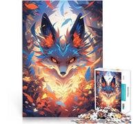Puzzle da 1000 pezzi per adulti Volpe mistica nella foresta Gioco impegnativo e gioco in famiglia è ideale come regalo per tutta la famiglia 38x26cm