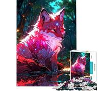 Puzzle da 1000 pezzi per adulti Volpe mistica nella foresta incantata Gioco divertente ed educativo sfida stimolante regalo perfetto (Dimensioni 38x52cm)