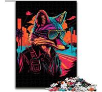 Puzzle da 1000 pezzi per adulti, Volpe Rossa, Spia e Gangster, in legno, regalo perfetto per bambini dai 14 anni in su, 50x75cm, divertente lavoretto per famiglie, perfetto per compleanni e feste