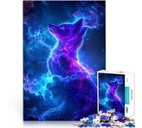 Puzzle da 1000 pezzi per adulti Volpe spaziale magica cosmica giocattoli educativi per l'apprendimento Gioco educativo per compleanno e Natale 70x100cm