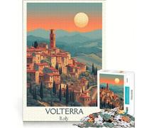 Puzzle da 1000 pezzi per adulti, Volterra Toscana, gioco educativo, gara di velocità manuale, ideale come regalo per tutta la famiglia 38x52cm