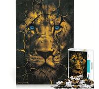 Puzzle da 1000 pezzi per adulti, volto di leone, gioco impossibile, sfida difficile, per rafforzare l'amore tra le coppie 38x52cm