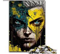 Puzzle da 1000 pezzi per adulti, Volto di un eroe, puzzle in cartone per adulti, rompicapo impegnativo per adolescenti, perfetto per decorare la casa o come regalo (dimensioni 26x38cm)