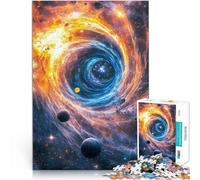 Puzzle da 1000 pezzi per adulti Vortice Cosmico Antistress Vacanza in patria Uccidere il tempo Lista dei desideri con Babbo Natale 38x52cm