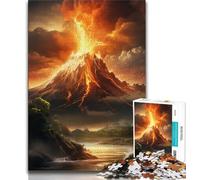 Puzzle da 1000 pezzi per adulti Vulcano in eruzione 1000 pezzi per adulti, design vivace e unico, esperienza di puzzle rilassante e stimolante (dimensioni 38x26cm)