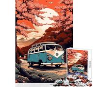 Puzzle da 1000 pezzi per adulti VW Transporter T retrò giocattolo decorazione da parete ottimo regalo per giochi pratico gioco lista dei desideri con Babbo Natale dimensioni 38x26cm