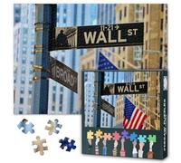 Puzzle da 1000 pezzi per adulti - Wall Street 1000 pezzi per adulti e bambini dai 9 anni in su, gioco di abilità per tutta la famiglia, dimensioni finite 50 x 70 cm
