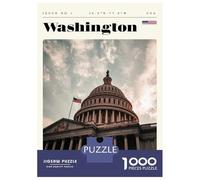 Puzzle Da 1000 Pezzi Per Adulti Washington D.C. Capitol Travel Art Puzzle Per Adulti Gioco Pratico Decorazione Murale Divertimento A Casa Attività, 70x50cm/1000pcs