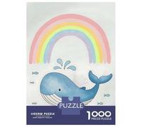 Puzzle Da 1000 Pezzi Per Adulti Whale, Fish And Rainbow Puzzle Per Adulti Gioco Pratico Difficile Difficile E Sfida 52x38cm/1000pcs