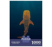 Puzzle Da 1000 Pezzi Per Adulti Whale Shark in Deep Blue Sea Puzzle Gioco Rompicapo Regalo Per Donne Difficile E Stimolante 70x50cm/1000pcs