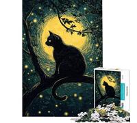 Puzzle da 1000 pezzi per adulti Whispering Night Whiskers gioco stimolante giocattolo per famiglie antistress ottimo regalo per gli amanti dei giochi (dimensioni 38x26cm)