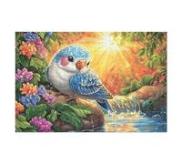 Puzzle Da 1000 Pezzi Per Adulti White Parrot Flower Border 1000 PCS 75x50cm Alto Livello Di Difficoltà Per Giocatori Avanzati Ottimo Per Allenamento Competenze Sfida Te Stesso